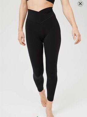 Aerie Black Crossover Leggings